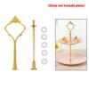 2/3 Tier Cake Stand Afternoon Tea Wedding Plates Party Tableware Golden/Silver Tier Cake Plate Stand Cupcake No Plate Zinc Alloy