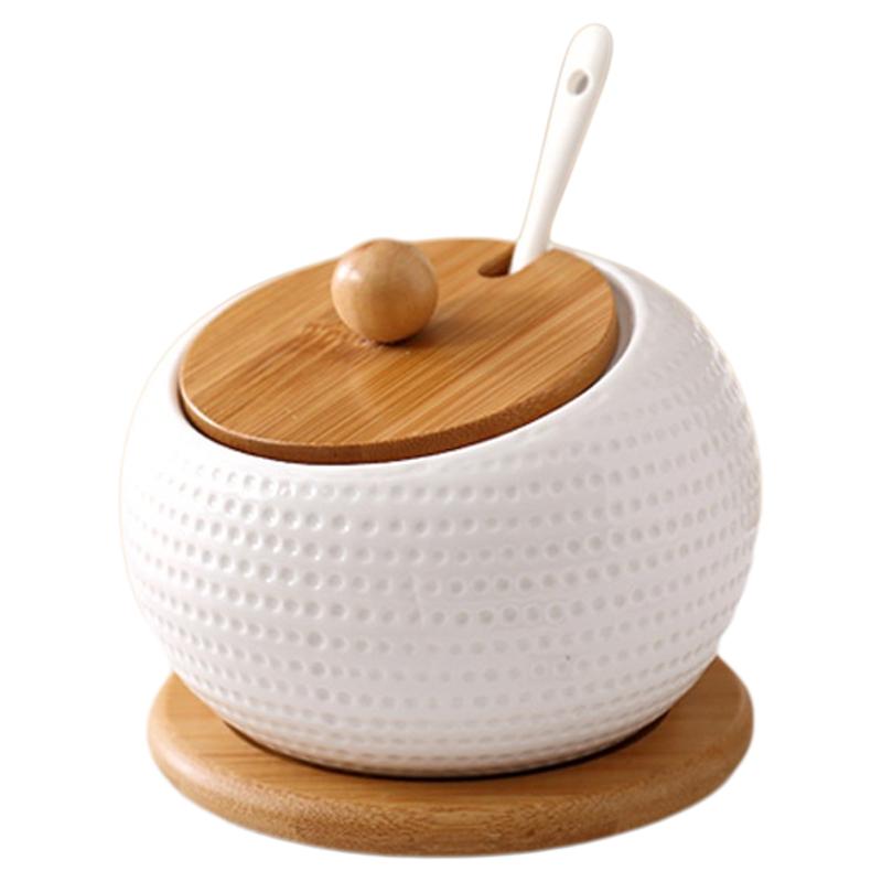 

Бытовая керамическая банка для приправ, коробка для специй, солонка, банка для специй чили, термостойкая, легко моющаяся, креативный дизайн, кухонный инструмент