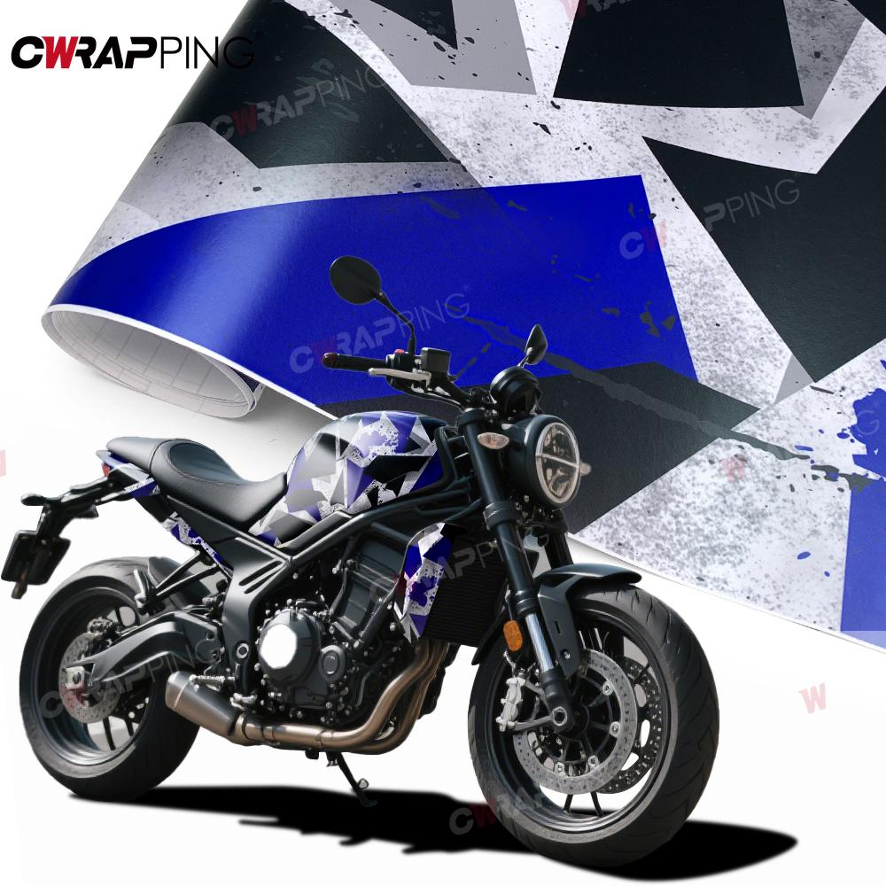 Autocolante Auto Autocolant Camuflaj Vinil pentru Colantări Auto Acoperire Corp Complet Geometrie Accesorii Motocicletă Viniluri Wrap cu Stropi de Cerneală