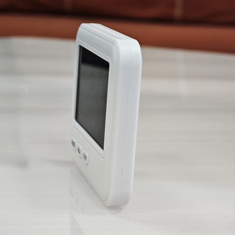 Digital Hygrometer Guage with Temperature and Humidity and Colck with Large Screen and Smile Feedback for Home Use