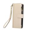 Suitable for Samsung Z Fold7 mobile phone leather case Z Fold4 multi-function zipper wallet card diagonal span portable rope