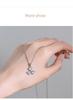 1 Pcs Three Hearts Clover Necklace Simple Rhinestone Pendant Delicate Clavicle Chain Women's Girls' Elegant Accessories