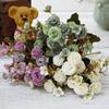 1 Bundle European Small Clove Carnations Artificial Flowers Wholesale Home Photography Soft Decoration Handmade Diy Materials