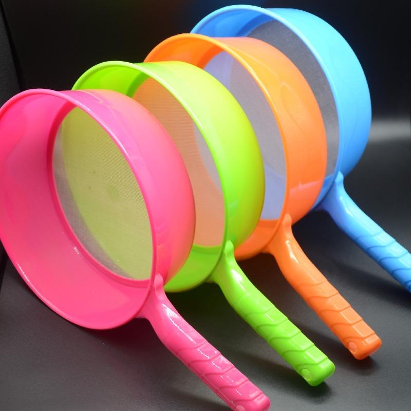

Kitchen Tools Food Grade Mini Plastic Mesh Scoop Strainer Food Handle Flour Sieve Gadgets Household Baking Accessories Supplies