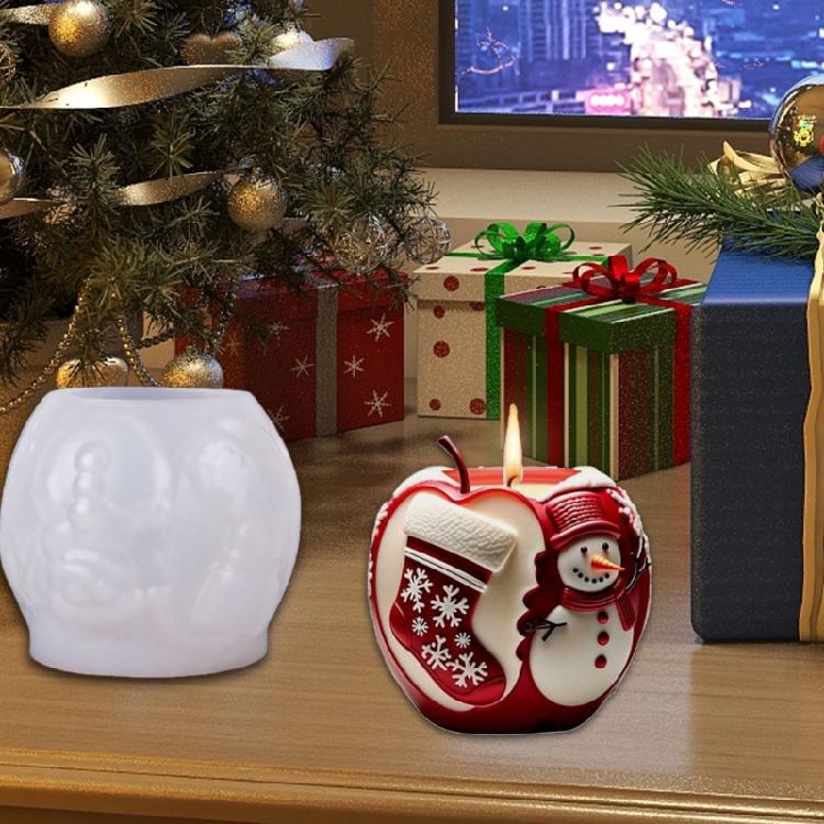 Holiday Crafting Essential 3D Silicone Molds For Candle Soap Chocolate Making Christmas DIY Projects