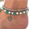 1pcs Women Elegant Starfish Turquoise Fashion Foot Chain Beach Delicate Foot Anklet