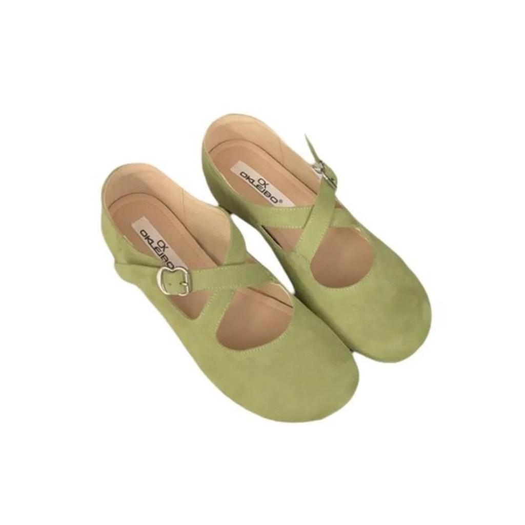 Spring 2025 Korean Style Mary Jane Women's Ballet Flats - Round Toe, Low-Cut