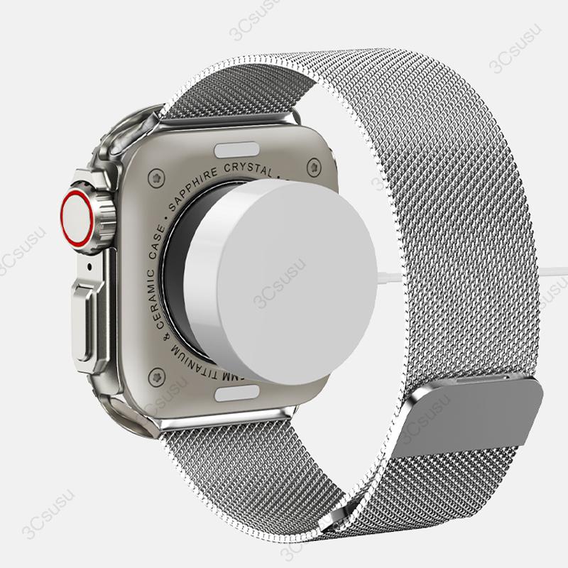 Metall-Stoßfängergehäuse für Apple Watch 45 mm 44 mm Schutzrahmenabdeckung für iWatch Serie 9 8 7 6 5 4 SE Wechsel zu Ultra 2 49 mm