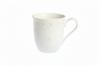 MUG FOR COFFEE, TEA, CHOCOLATE 300 ml WHITE CERAMIC DESIGN DAISY LINE