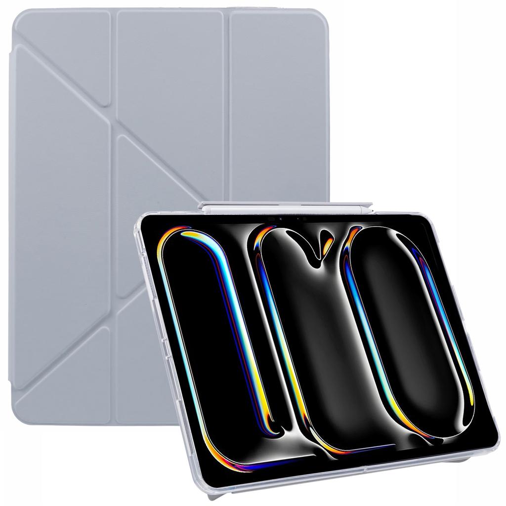 MUTURAL For iPad Pro 13 (2024) Case Origami Stand Leather Smart Tablet Cover Retractable Pen Slot