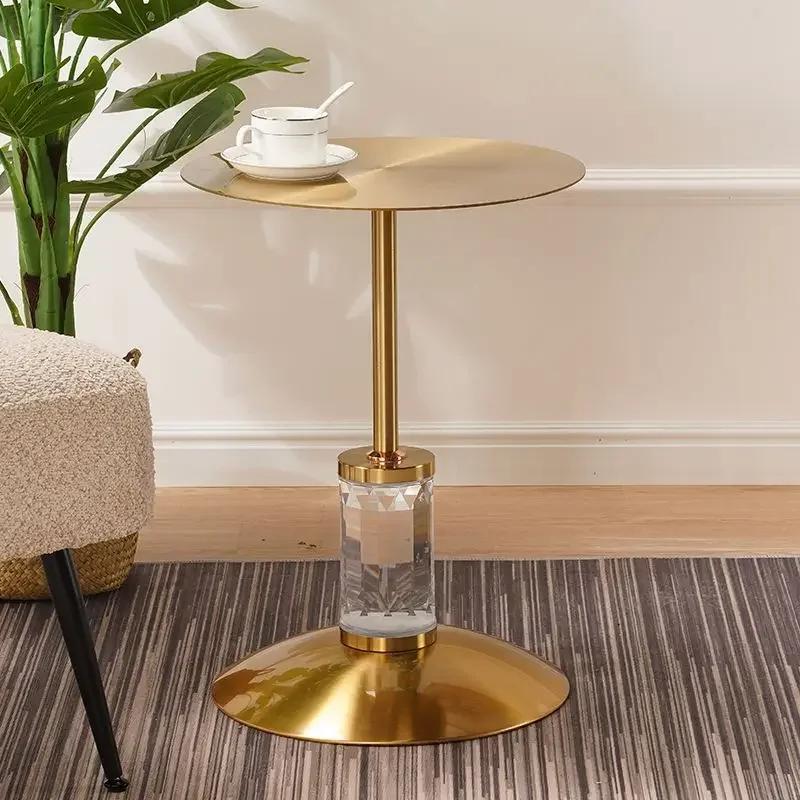 Simple Luxury Modern Crystal Ornaments Creative Italian Style Living Room Sofa Corner Side Table Shelf Coffee Tables Furniture