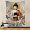 Religious Buddha With Flowers Hanging Bohemian Tapestry Bohemian Wall Tapestries Mandala Kawaii Room Decor