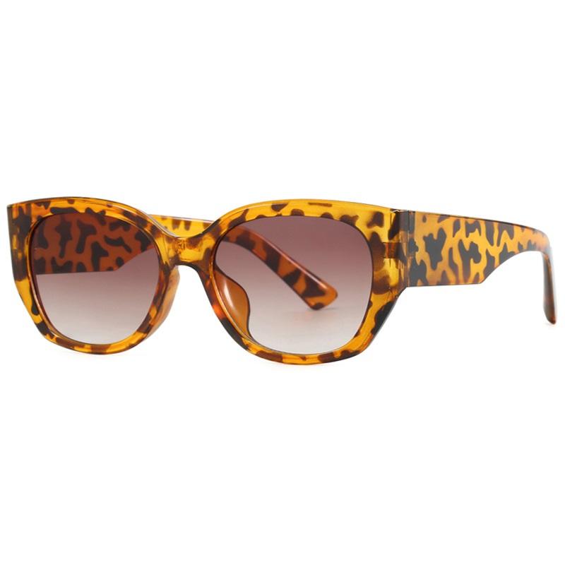 

Oversized Cateye Sunglasses for Women Fashion Square Cat Eye Sun Glasses UV Protection Ladies Shades Sunnies gafas de sol mujer as shown леопардовый