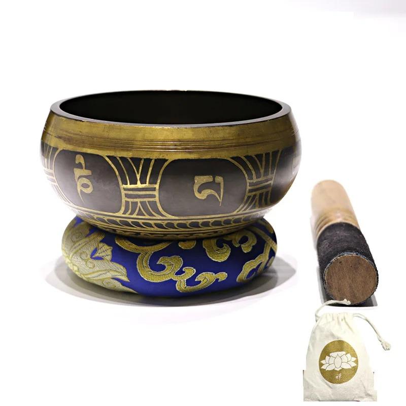 Mosiężna misa śpiewająca, instrumenty perkusyjne, medytacja, joga, muzyka, metalowa misa, łagodzenie stresu, leczenie