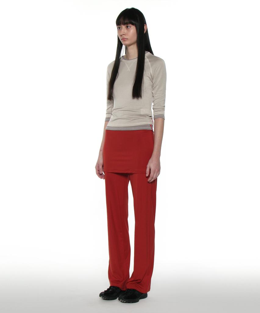 PARTIMENTO Damen Pwc Durchsichtiges Raglan-Dreiviertelarm-T-Shirt_Ecru