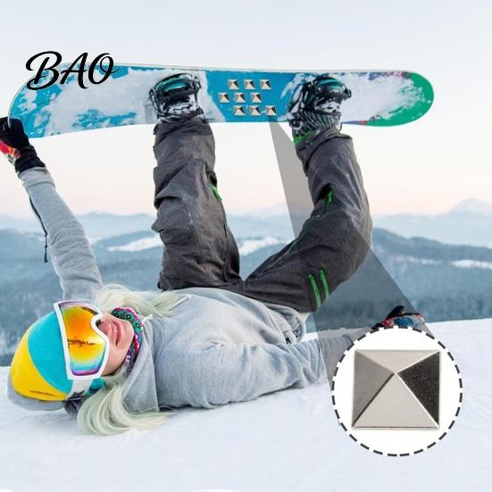 Snowboard Accessories 5/10Pcs Stomp Pad, Anti-Slip Pyramid Studs for Snowboarding Star Skiing, Shape Foot Grip, Accessory Grip