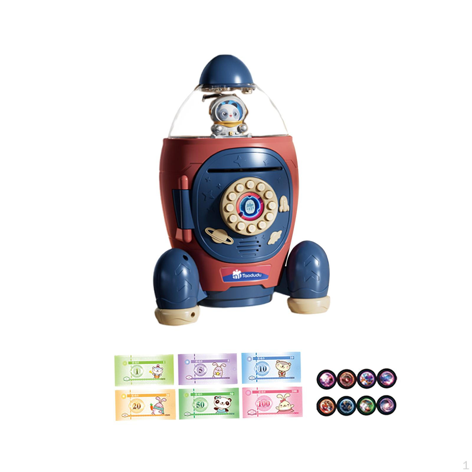 

Игрушка-копилка и проекция портативных денег для подарка на день рождения детям синий