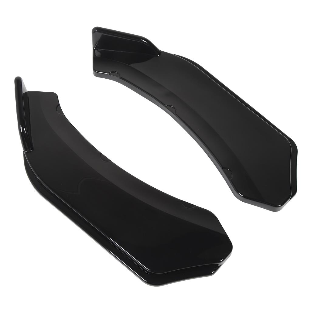 2Pcs Front Bumper Lip Angle 56cm Left And Right Bumper Protector Glossy Black Lip Splitter for Vehicle