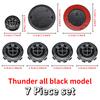 Black 82mm Front Hood Emblem 74mm Rear Badge For BMW 68mm 56mm Wheel Hub Cap 45mm Steering Wheel ABS Auto Tuning Accessories