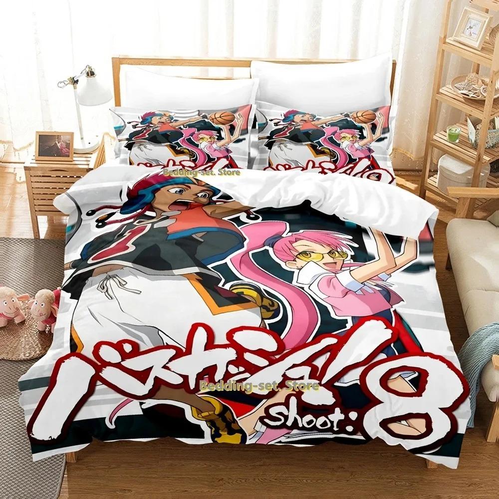 Basquash! Bedding Set Single Twin Full Queen King Size Bed Set Adult Kid Bedroom Duvetcover Sets 3D Anime Bed Sheet Set