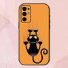 Cat Cute Funny Pet Phone Case For Samsung S24,S21,S22,S23,S30,Ultra,S20,Plus,Fe,Lite,Note,10,9,5G Black Soft Shell