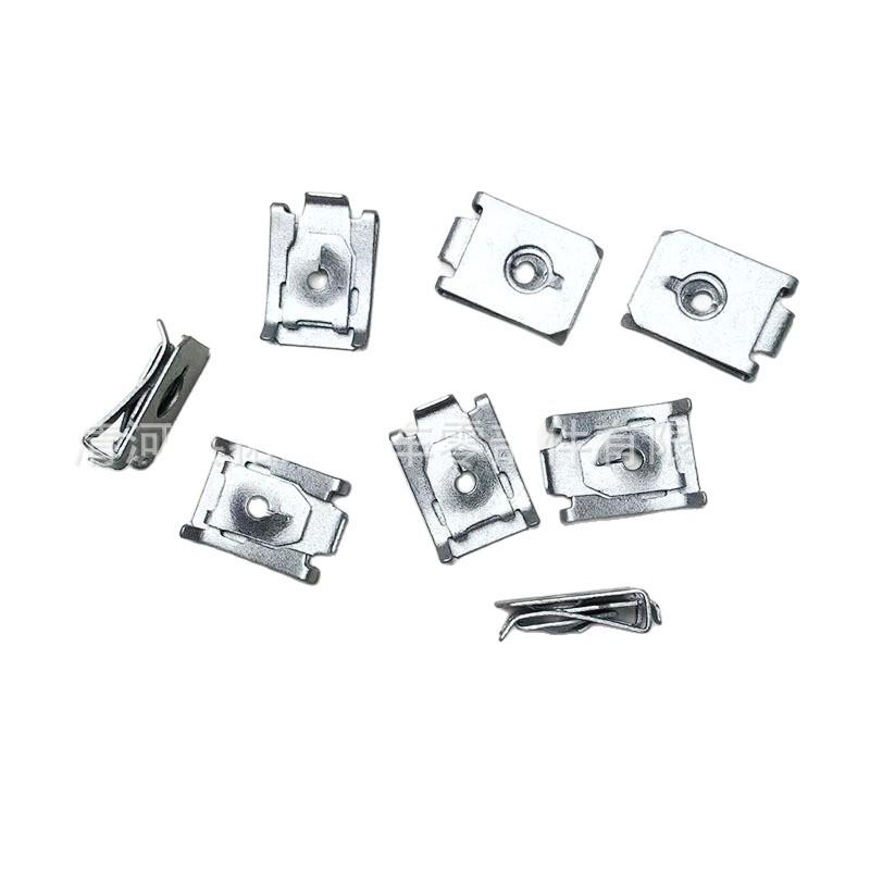 BMW 2, 3, & 5 Series, X1-X6 Lower Bumper Plate Chassis Mudguard U-Shape Spring Nut Base Clear Plastic