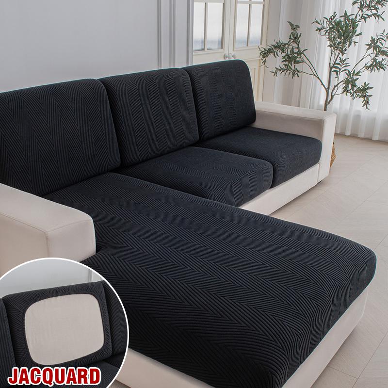 

Jacquard Sofa Seat Cushion Covers Individually Soft Washable Sofa Slipcovers Couch Sofa Covers With Elastic Bands Pet Friendly 1pc Normal Size-S