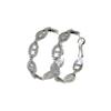 S925 Sterling Silver Korean Pig Nose Earrings In Japanese Style - Circle Light Luxury Ear Hoops for Influencers