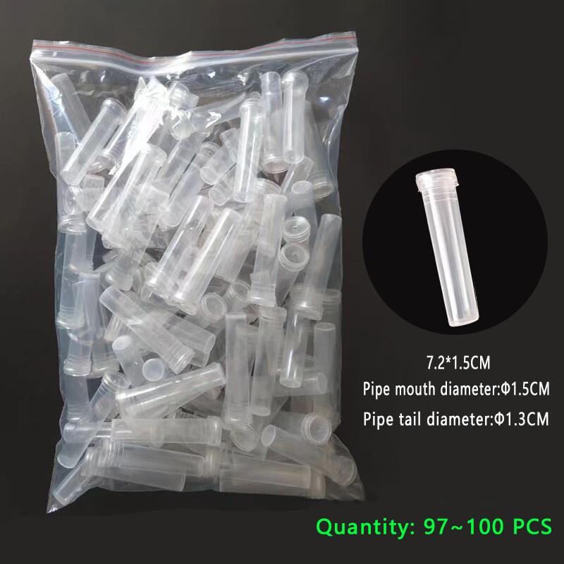 50/100/200PCS Reusable Plastic Flower Water Tubes Flower Vials with Caps Decoration Roses Fresh Flowers Florist Nutrition Flower