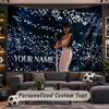 Wall Hanging Tapestry Custom NameAyliva Pattern Personalized Printed Fabric Wall Decor