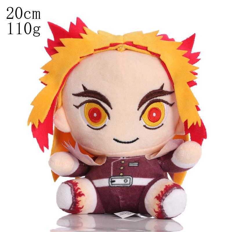 Novo Brinquedo de Pelúcia Demon Slayer Kamado Nezuko Akaza Kokushibo Desenho Animado Figura Anime Boneca Mangá Pingente Presente de Aniversário para Criança Decoração