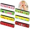 Children Wooden Harmonica Musical Instrument Toys Early Education Kindergarten for Beginners Music Teaching Aids Puzzle TMZ
