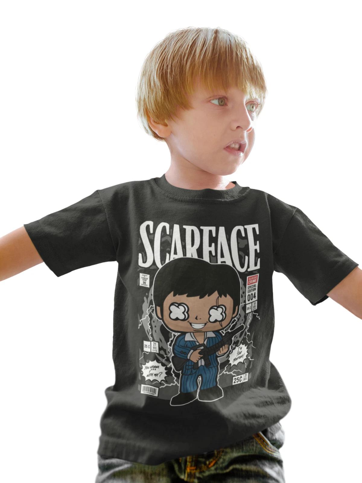 scarface halloween 90s film movie kids girls boys funny birthday kids boys T-Shirt 150