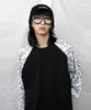 Deumakeu Box Fit Raglan Sleeve Paisley T-Shirt White