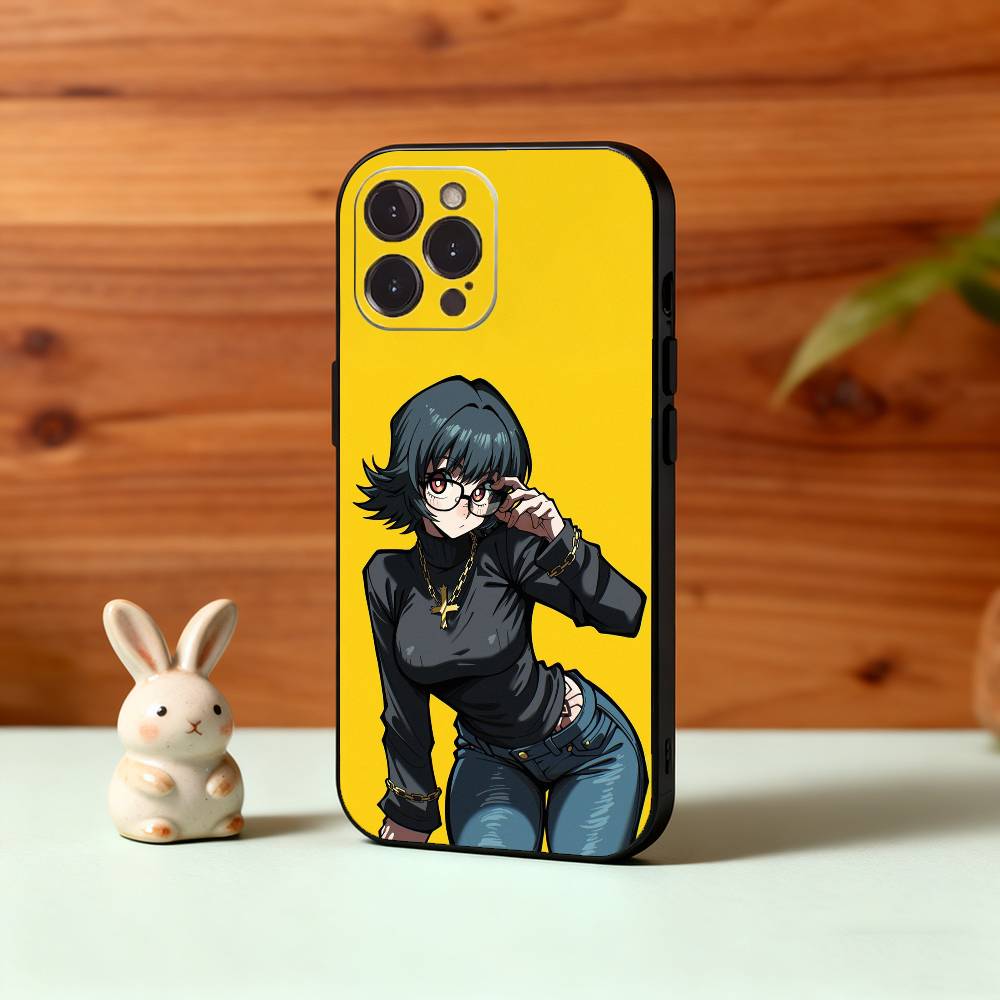 S-Shizuku H-Hunter M-Murasaki Phone Case For iPhone17,16,15,14,13,12Plus,Pro Max,XS,5G Soft Silicone Black Cover
