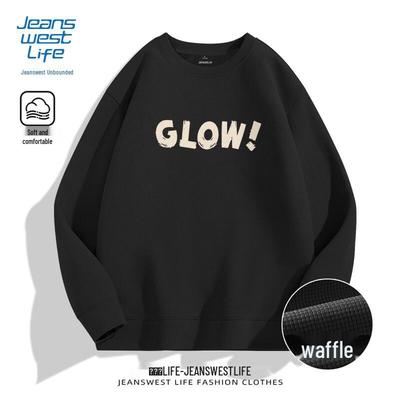 JEANSWEST LIFE Herren Sweatshirt mit Rundhalsausschnitt und Buchstabenprint