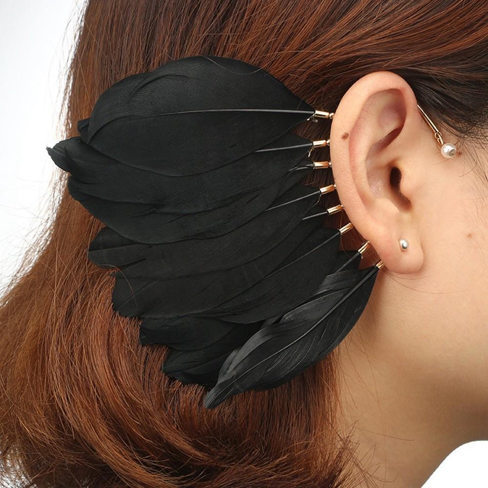 Feather For Earrings Women With Alloy Material For Casual And Wear Party