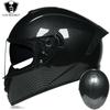 Imitation Street Car Helmet Men's Motorcycle 3C Electric Vehicle Full Helmet Autumn and Winter Knight Double Mirror Riding
