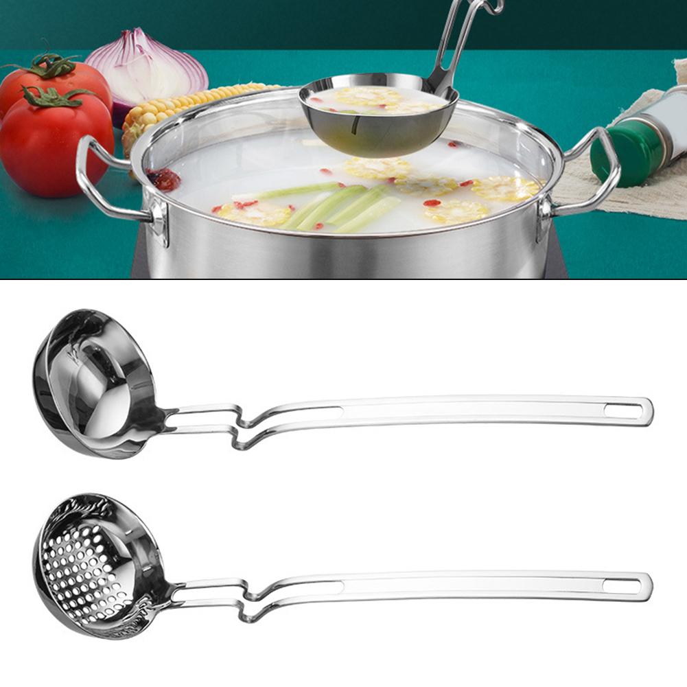 Kochen Mahlzeitenvorbereitung Suppenkelle Set Spülmaschinenfest Löffel Praktischer Fettabscheidelöffel Effizientes Gadget