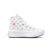 Converse Thick Sole Height Increasing Durable High Top Canvas Shoes Kids Sneakers White A01023C