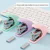 Medium-Size Effort-Saving Mini No. 10 Stapler, Macaron Color, Binds 20 Pages, Suitable for 24/6 Staples.
