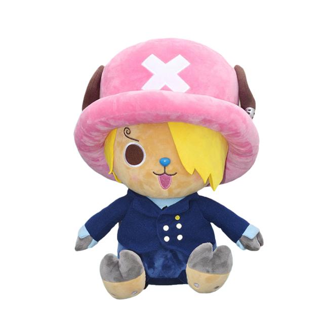 25cm Japanese Anime One Piece Plush Toys CartoonFigure Luffy Chopper Ace Roronoa Zoro Cute Stuffed Xmas Gifts