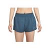 Nike Comfortable Soft Skin-Friendly Breathable Quick-Dry Mid-Waist Three-Quarter Casual Shorts Women shorts Deep-Sea-Blue DX6011-478