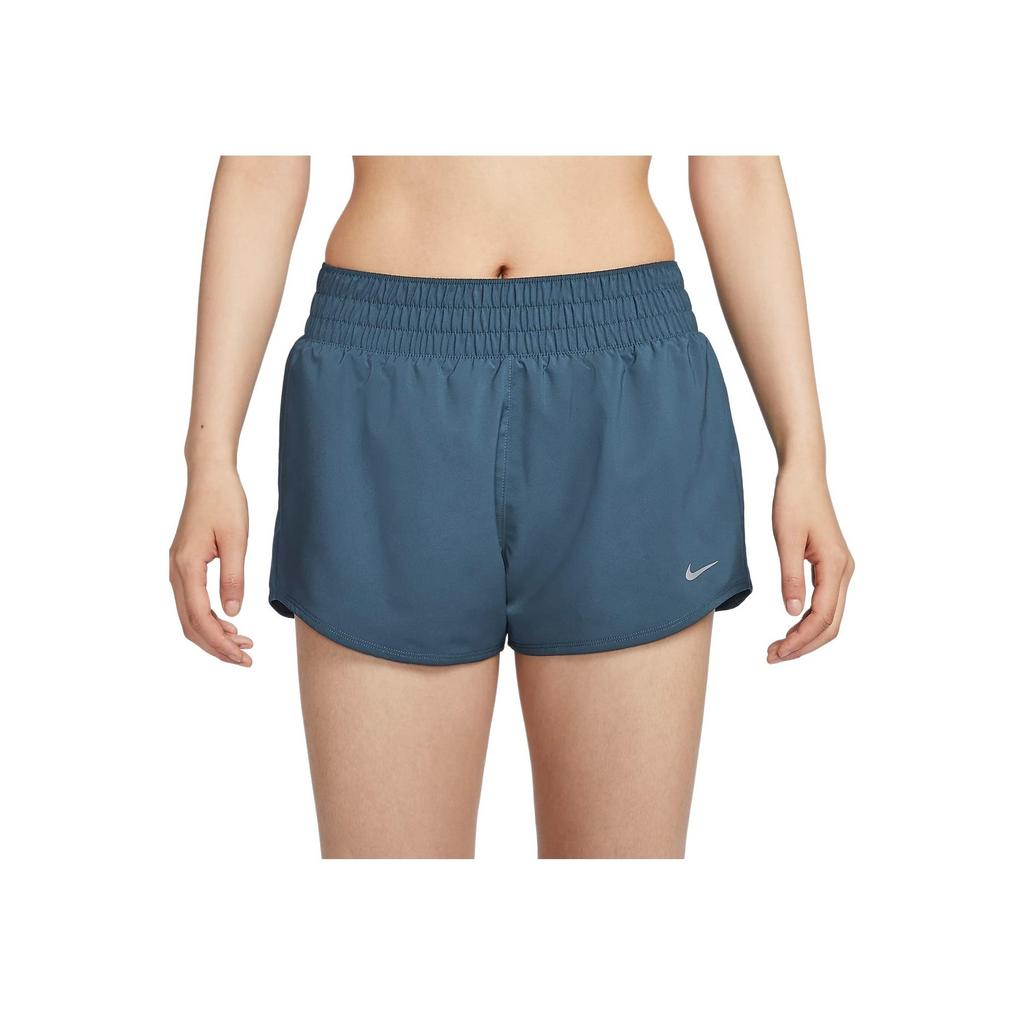 Nike Comfortable Soft Skin-Friendly Breathable Quick-Dry Mid-Waist Three-Quarter Casual Shorts Women shorts Deep-Sea-Blue DX6011-478