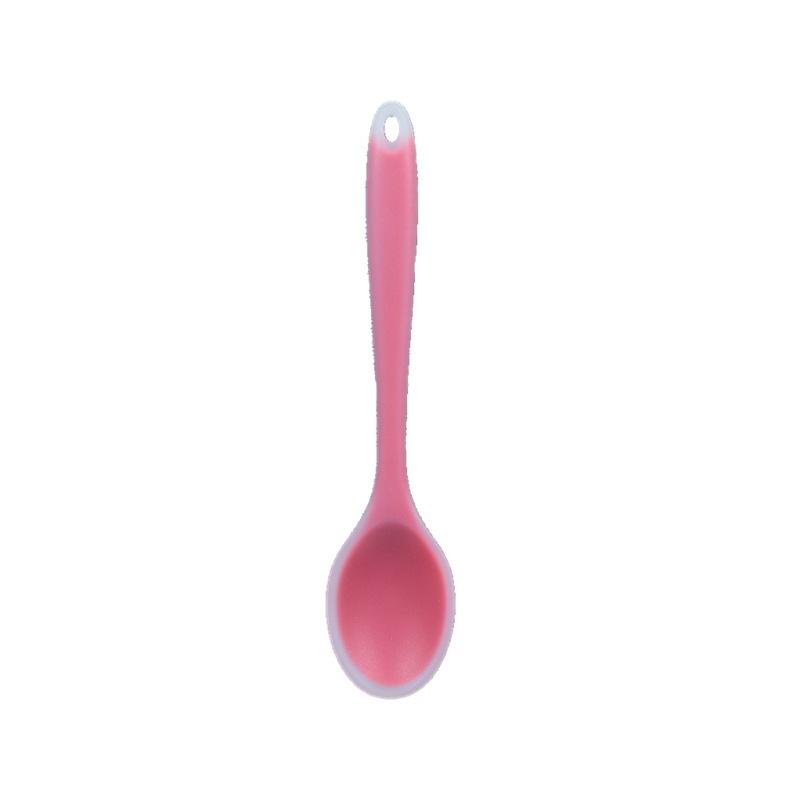 

Heat-Resistant Silicone Spatula Spoon - Non-Stick Kitchen Cooking Spoon, Flexible & Durable Spoon for Baking, Mixing, Serving рожевий