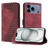 For iPhone 17 Pro Max Leather Case 7-Shaped Pattern Wallet Stand Shockproof Phone Cover