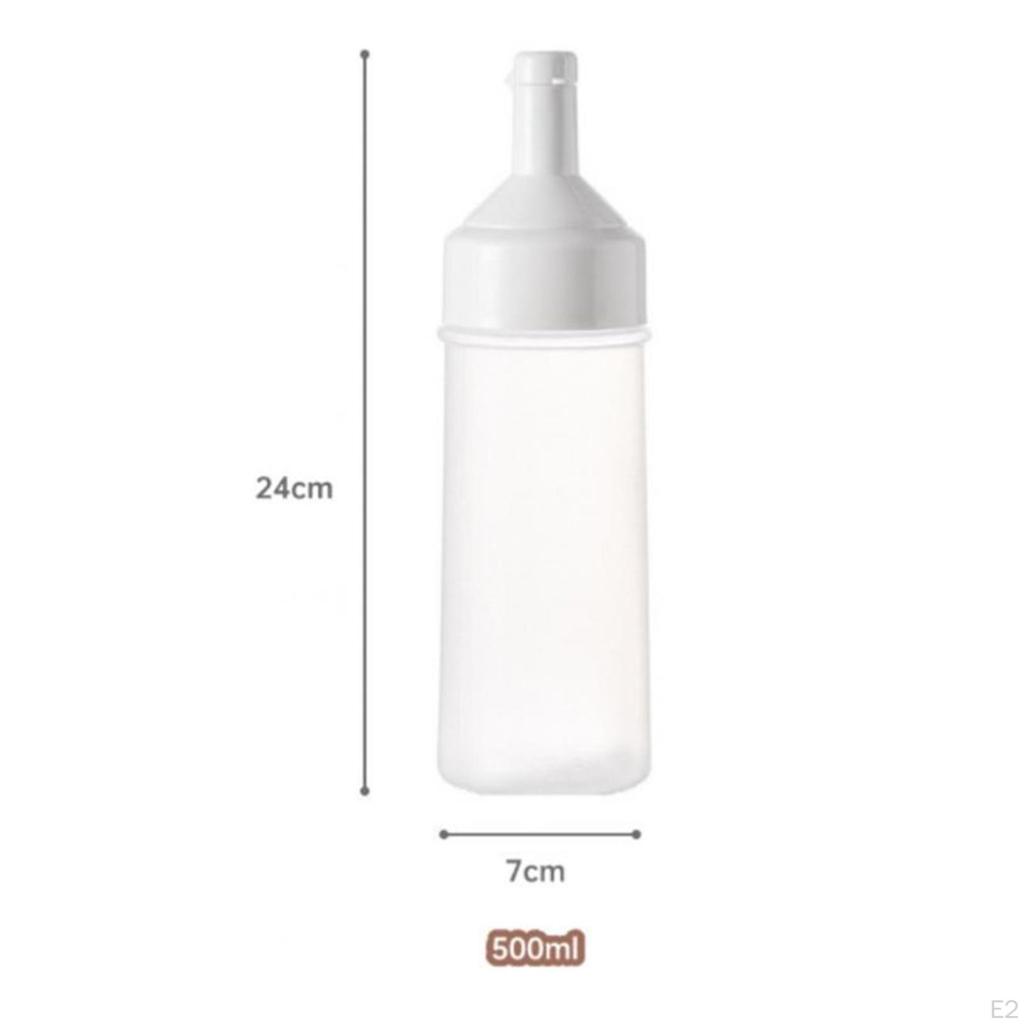 2 Pieces Condiment Dispenser Salad Dressing Bottle Tomato Ketchup for Kitchen