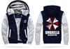 Resident Hot Evil Biohazard Umbrella Thicken Jacket Sweater Winter Coat Hoodies