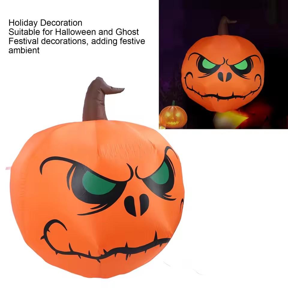 Wan Sheng Pumpkin Air Model Green Eye Pumpkin 1.2m Halloween Decoration Ghost Festival Inflatable Air Model