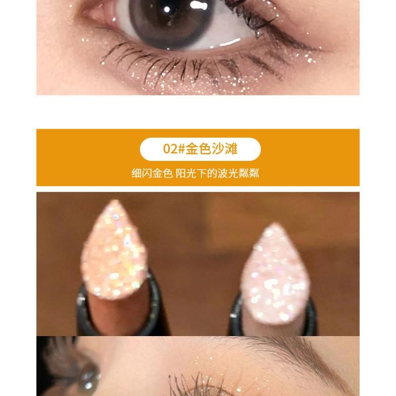 Shimmery Glitter Pearlescent Under Eye Silkworm Eyeshadow Stick Highlighter Pen For Women